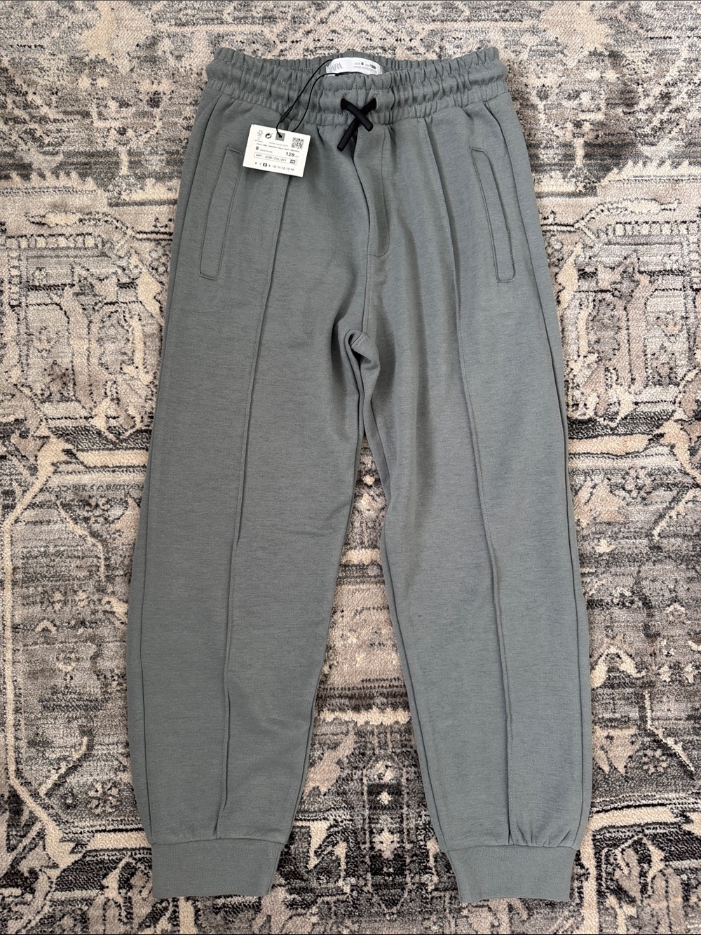 Zara Boys Slate Gray Jogger Pants